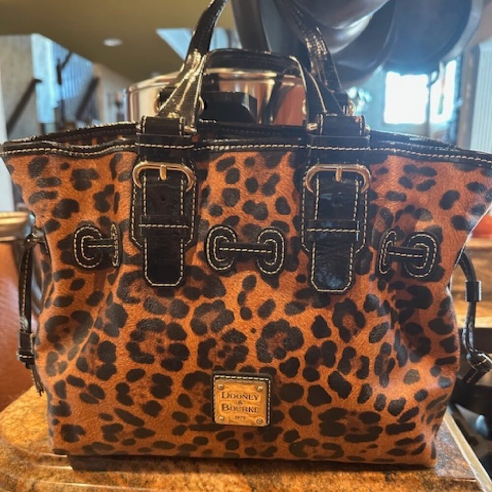 Dooney & Brooke Chiara Cheetah Leopard Print Bag
